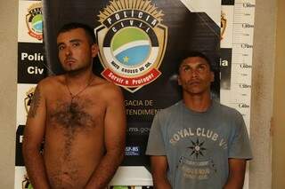Diego Henrique Batista da Silva Lima, de 24 anos, e Adilson de Oliveira, de 31, têm uma longa ficha criminal. (Foto: Fernando Antunes)