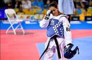 Iris foi derrotada pela mexicana nas quartas de final do taekwondo (Foto: Reprodução/ Twitter)