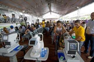 Mais de 2,4 mil pessoas já foram consultadas durante a Carnava da Saúde. (Foto: Renê Marcio Carneiro/ Divulgação)