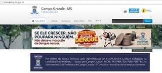 Com recurso negado, site da prefeitura de Campo Grande continua fora do ar (Foto: 