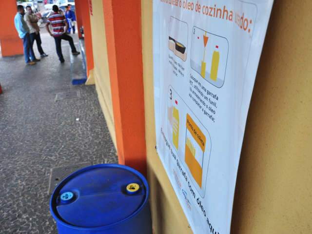  Coleta de &oacute;leo de cozinha em Campo Grande ainda tem baixa ades&atilde;o da popula&ccedil;&atilde;o