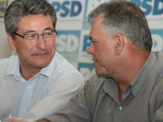 Roberto Hashioka, candidato à Prefeitura de Nova Andradina, e Milton Sena, do PDT, indicado a vice. (Foto: Nova News)