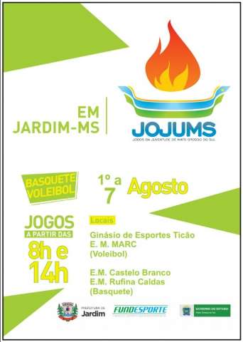 Jardim abre Jogos da Juventude hoje &agrave; noite com equipes de 25 munic&iacute;pios