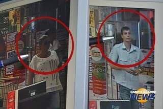 Dupla que aplicou golpe em supermercados. Foto: Graziela Rezende