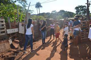 Projeto AME na favela do Mandela em Campo Grande. (Foto: Danielle Valentim)
