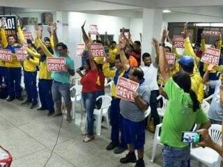 Trabalhadores em MS aderiram à greve nacional no dia 19 de setembro. (Foto: Divulgação)