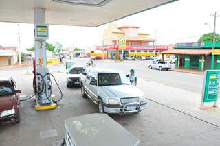 Posto de combustíveis no Pioneiros foi um dos alvos do bandido. (Foto: João Garrigó)