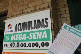 A Mega-Sena irá sortear R$ 40 milhões hoje (Foto: Marcos Ermínio)
