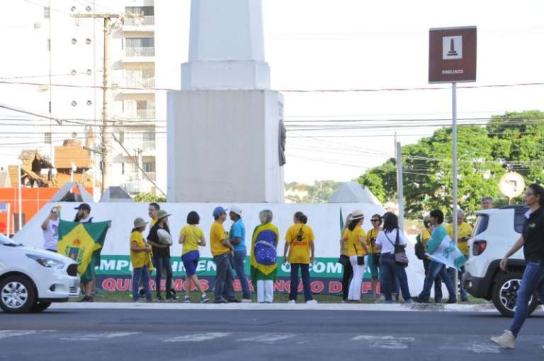 Movimento do protesto deste domingo (31) pelo impeachment. (Foto: Alcides Neto)