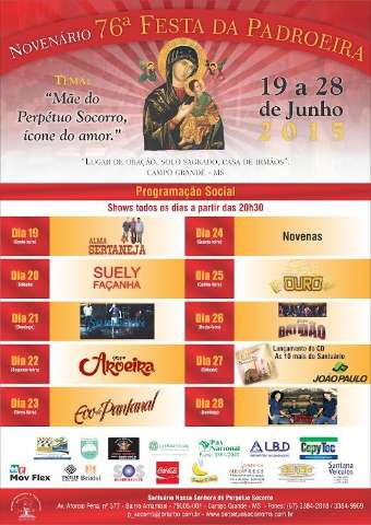 Cantora Sueli Fa&ccedil;anha faz show na 76&ordf; festa de N.S. do Perp&eacute;tuo Socorro