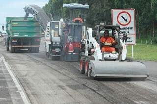 Motoristas devem ficar atentos aos pontos de obras na BR-163 em Mato Grosso do Sul, diz concessionária (Foto: Arquivo)