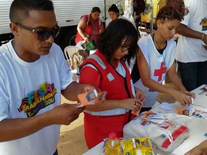 Central trocou 15 mil kg de alimentos por cupons em sorteio de carro