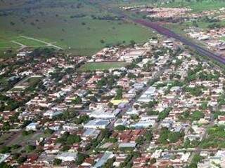 Vista aérea da cidade de Bataguassu. (Foto: Divulgação)