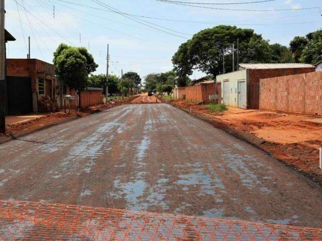  Ruas e Avenida do Jardim do Anache come&ccedil;am a ser asfaltadas 