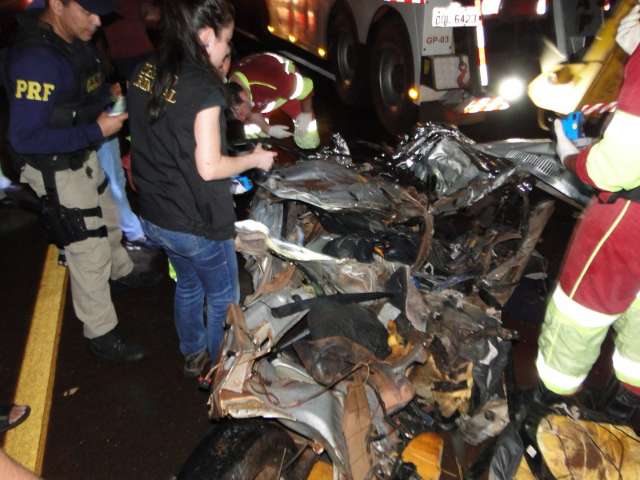 Sete pessoas morreram em quatro acidentes ontem em rodovias de MS