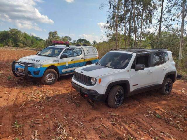 Achado na fronteira, Jeep furtado estava pronto para ser usado no tr&aacute;fico