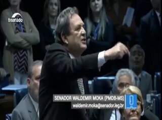 Moka rebate críticas de Renan Calheiros durante sessão no Senado