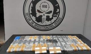 Policiais apreenderam três bolsas que continham 45 quilos de cocaína (Divulgação/Polícia Civil)