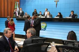 Deputados estaduais aprovaram o texto com 17 votos favoráveis e cinco contrários (Foto: Divulgação/ALMS)