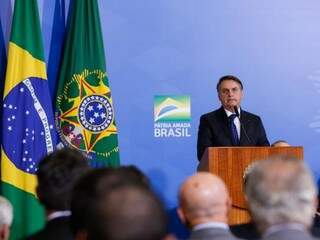 Presidente Jair Bolsonaro fala em cerimônia de posse em Brasília (Foto: Carolina Antunes/PR)