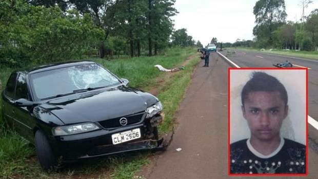 Ciclista de 20 anos morre ap&oacute;s ser atingido por carro na MS-376
