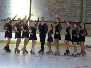 Equipe de patinação de Campo Grande que participará da competição (Foto: Divulgação)