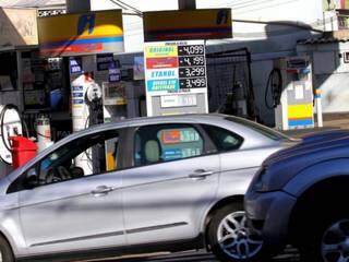 Gasolina por R$ 4,09 em Campo Grande (Foto: Saul Schramm)