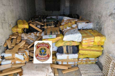  PF faz em Navira&iacute; a maior apreens&atilde;o de maconha do ano, 5 toneladas