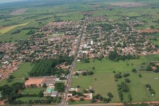 Vista aérea do município de Batayporã. (Foto: divulgação/prefeitura) 