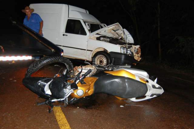  Motociclista morre em acidente na MS-162 em Sidrol&acirc;ndia 