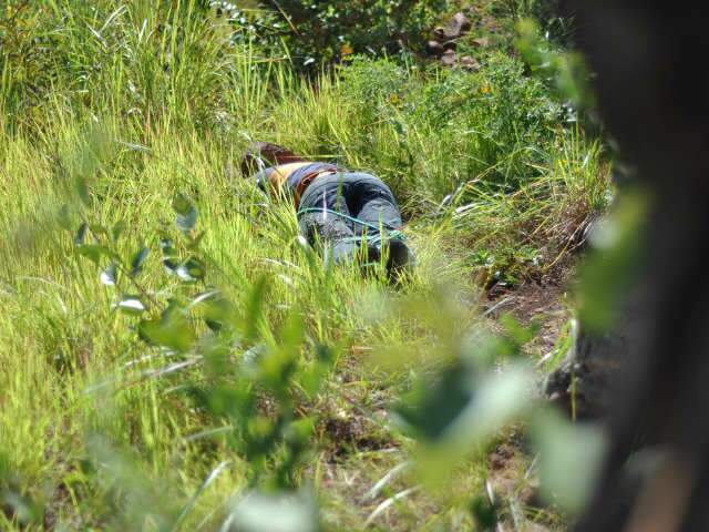  Homem &eacute; encontrado morto com as m&atilde;os e os p&eacute;s amarrados na sa&iacute;da para Rochedo