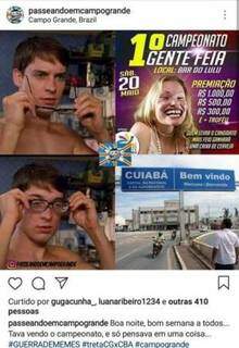 Um dos memes falando sobre os moradores de Cuiabá. (Foto: Reprodução Instagram)