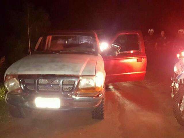 Bandidos abandonam camionete que teve problema mec&acirc;nico pela MS-156