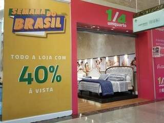 Publicidade divulgada pelo Shopping Bosque dos Ipês. (Foto: Divulgação)