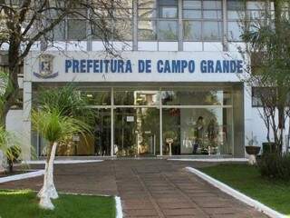 Entrada principal da Prefeitura de Campo Grande (Foto: Divulgação/ Prefeitura)