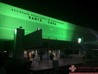 Fachada do hospital terá iluminação especial durante o mês de setembro para lembrar campanha. (Foto:Divulgação)
