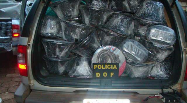 DOF apreende 198 alto-falantes e 54 porta-retratos vindos do Paraguai
