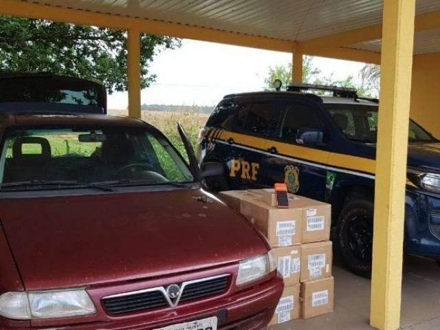 PRF apreende 120 m&aacute;quinas de cart&atilde;o e centenas de rel&oacute;gios na BR-267