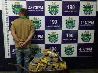 Homem receberia R$10 mil para levar droga até Belo Horizonte (Assessoria Polícia Militar)