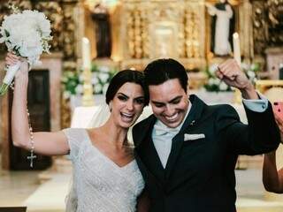 Thayane e Felipe se casaram neste mês em Portugal (Foto: Arlindo Namour Filho)