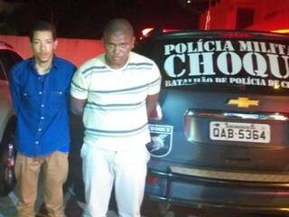 Dupla presa após sequestro e tentativa de roubo (Foto: Batalhão de Choque/Divulgação)
