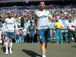 Palmeiras treinou com a presença da torcida neste sábado (Foto: Cesar Greco/Ag Palmeiras/Divulgação)