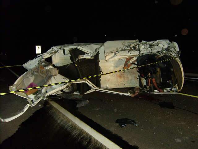  Motorista morre em acidente envolvendo carreta e Kombi na BR-267 em Bataguassu 
