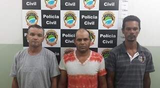 José, Fabiano e Valdinei são acusados de matar Tiago com 26 golpes de chave de fenda. (Foto: divulgação/ Polícia Civil) 