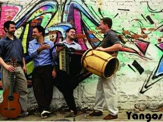 Conjunto musical Yangos, a primeira banda gaúcha a ser indicada para o Grammy Latino 2017, na categoria música de raízes. (Foto: Divulgação)
