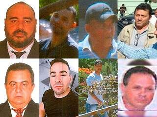 Promotoria pediu prisões preventivas de Elvis, Eronaldo, Euzébio, Everaldo (primeira linha); além de Frederico, Igor, Rafael e Luís Fernando.