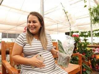 Ana Luísa, grávida de 8 meses, diz que a data eset ano tem significado especial: &quot;Já em sinto mãe&quot; (Foto: Paulo Francis)