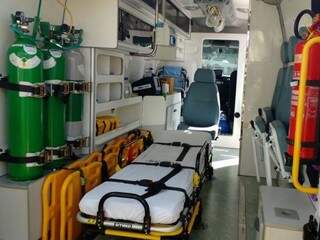 Interior de nova ambulância. (Foto: Yarima Mecchi)
