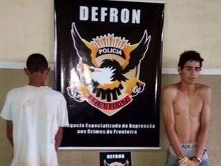 Hugo dos Santos Nogueira foi preso e um adolescente apreendido por policiais do Defron, por participarem de quadrilha em aplicar o golpe do falso frete. (Foto: Divulgação)