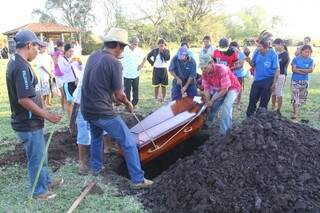 O Kaiowá Semeão Fernandes Vilhalva, 24 anos, foi assassinado durante confronto com fazendeiros (Foto: Marcos Ermínio)